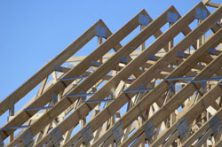 Roof Trusses on House