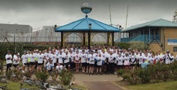 Cycle challenge participants