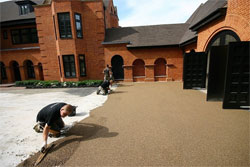 Installing resin bound system