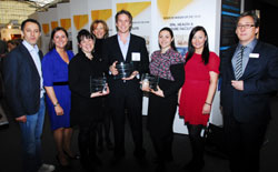 Chelsom team with the award