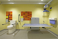 Hygiene room at Telford College