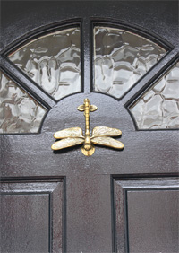 Dragonfly door knocker