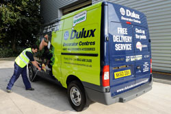 Dulux Decorator Centre electric van