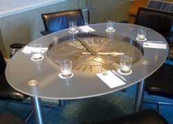 Conference room clock table