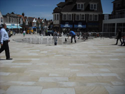 Paving at Letchworth Garden City