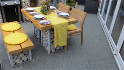 Non slip patio surface