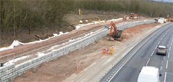 RediRock as motorway wall