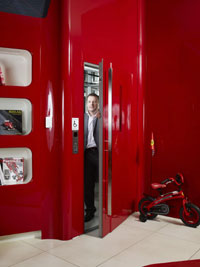 Platform lift at the British Ferrari Store