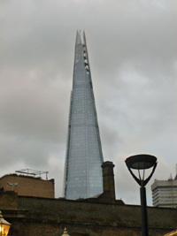 The Shard dominates the London skyline