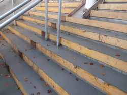 Ronafix used on steps at centret 