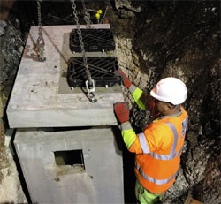 Overnight installation at Surrey roundabout