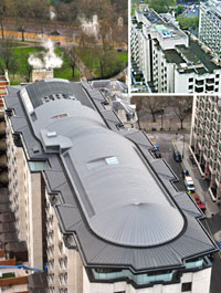 Zinc roof at Four Seasons Hotel Park Lane