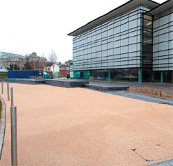 resin bonded pedestrian access system